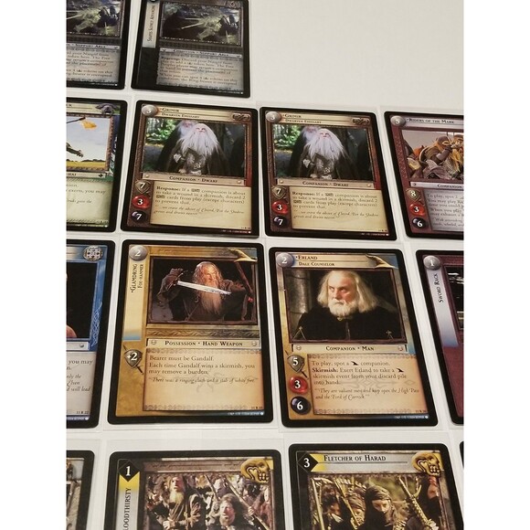 Lord Of The Rings TCG Shadows Lot Of 27 Rares Legolas Sting Attea Glamdring LOTR - Picture 6 of 13